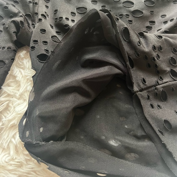 NWOT Black Princess Polly Mesh Long Sleeve - Picture 4 of 7